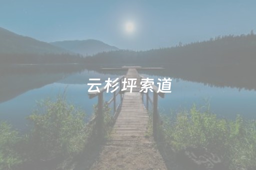 云杉坪索道（云杉坪索道和冰川大索道）
