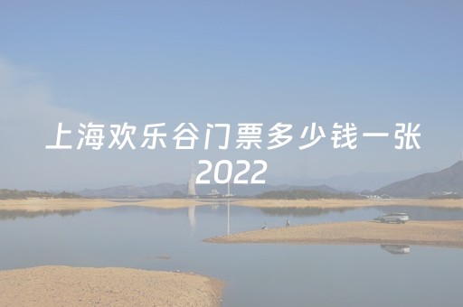 上海欢乐谷门票多少钱一张2022（上海欢乐谷门票多少钱一张2022微信）