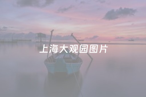 上海大观园图片（上海大观园图片高清）