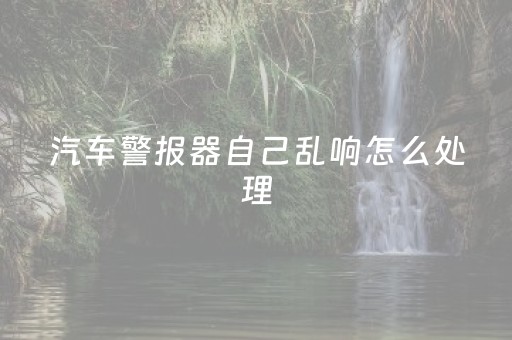 汽车警报器自己乱响怎么处理（汽车警报器自己乱响怎么处理图解）