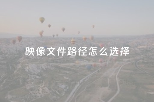 映像文件路径怎么选择（映像文件路径怎么选择重装系统）
