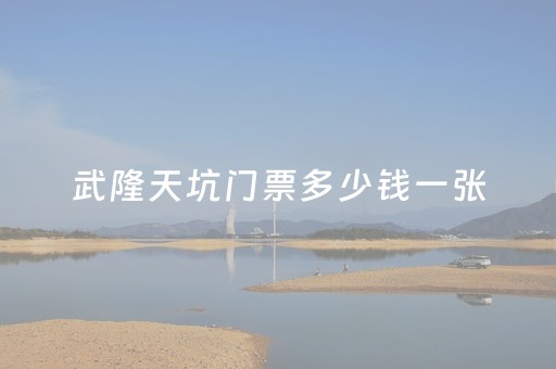 武隆天坑门票多少钱一张（武隆天坑门票多少钱一张票）