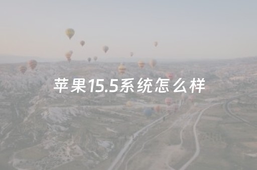 苹果15.5系统怎么样（苹果151的系统怎么样）