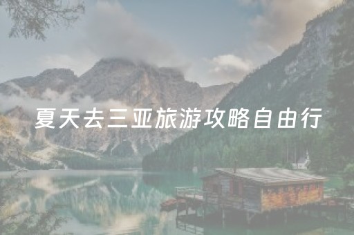夏天去三亚旅游攻略自由行（夏天适合去三亚玩吗）