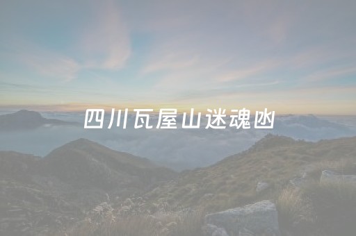 四川瓦屋山迷魂凼（四川瓦屋山迷魂凼之谜）