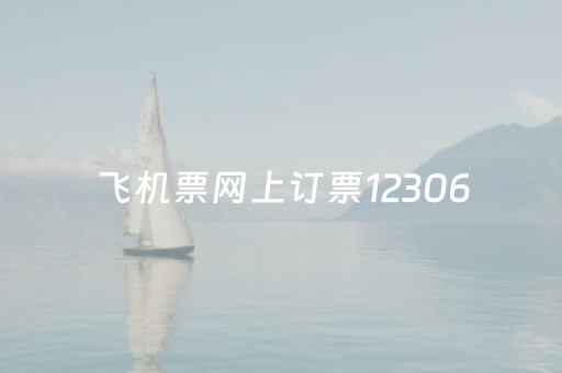 飞机票网上订票12306（飞机票网上订票电话）