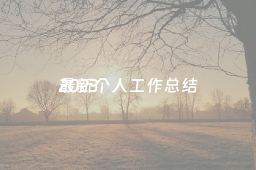 2023
最新个人工作总结（2023
最新个人工作总结结尾）