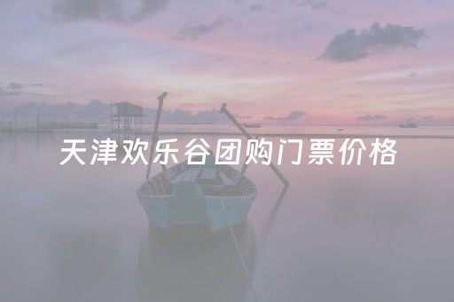 天津欢乐谷团购门票价格（天津欢乐谷门票多少钱一位
）