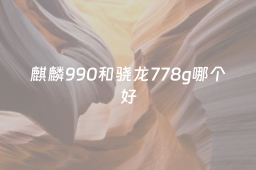 麒麟990和骁龙778g哪个好（778g处理器什么水平）