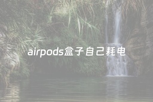 airpods盒子自己耗电（airpodspro盒子自己耗电）