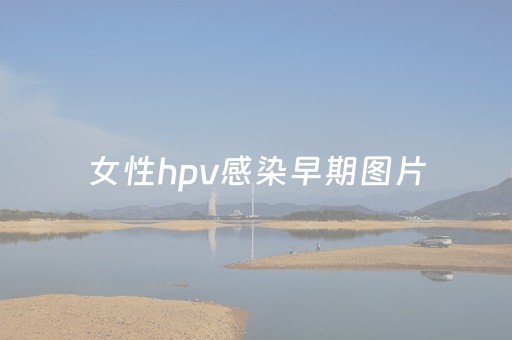 女性hpv感染早期图片（女性hpv感染早期图片身体症状）