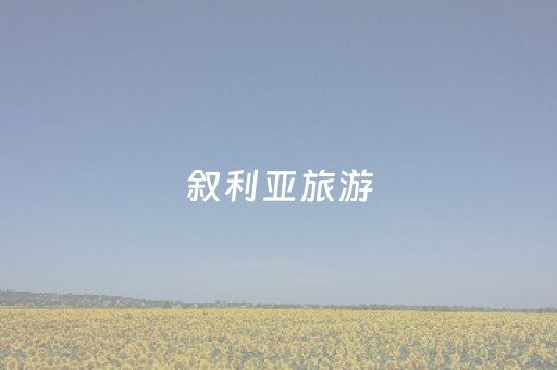 叙利亚旅游（叙利亚旅游景点）
