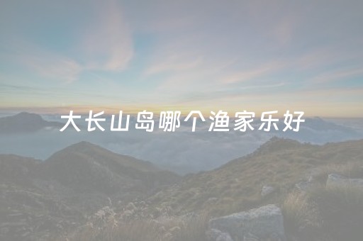 大长山岛哪个渔家乐好（大长山岛哪个渔家乐好玩）