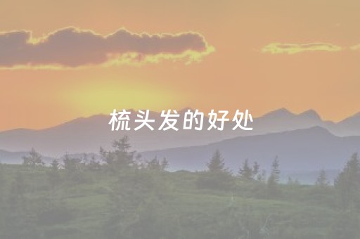 梳头发的好处（梳子梳头发的好处）