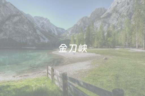 金刀峡（金刀峡军工项目中标单位）