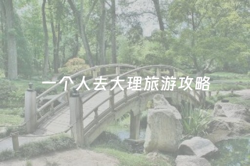 一个人去大理旅游攻略（一个人去大理旅游攻略）