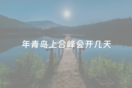 
年青岛上合峰会开几天（
年青岛上合峰会

）