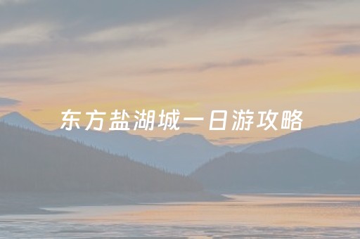 东方盐湖城一日游攻略（东方盐湖城一日游攻略2023）