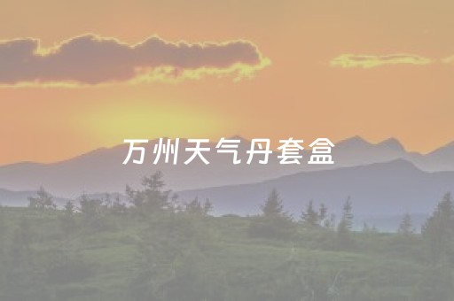 万州天气丹套盒（天气丹新款套盒专柜价格）