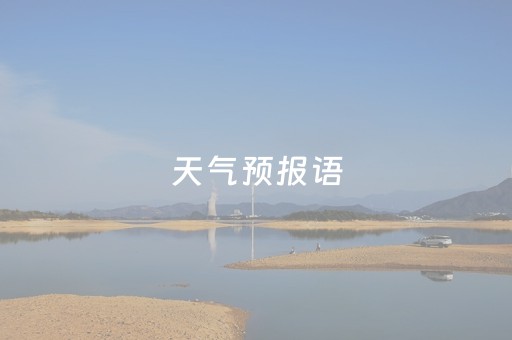 天气预报语（天气预报词）