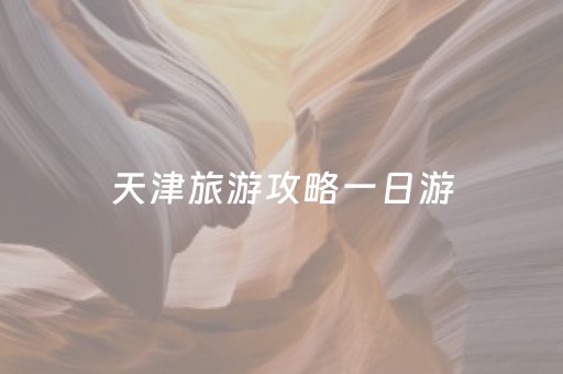 天津旅游攻略一日游（天津旅游攻略一日游略）