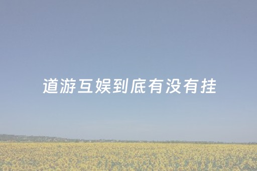 道游互娱到底有没有挂（道游）