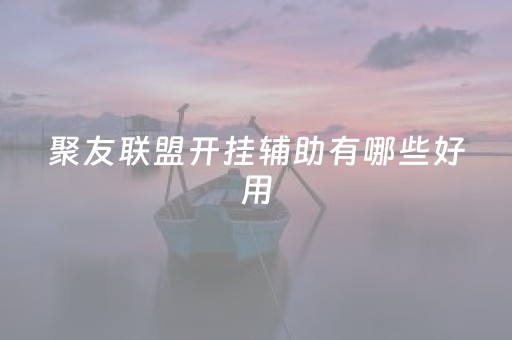 聚友联盟开挂辅助有哪些好用（聚友联盟开挂辅助有哪些好用点）