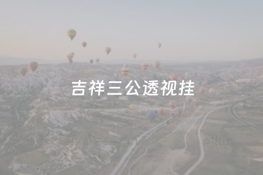 吉祥三公透视挂（吉祥三公手机版）