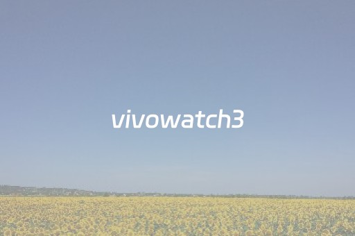 vivowatch3（vivowatch3配置参数）
