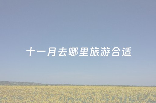 十一月去哪里旅游合适（十一月去哪里旅行好）