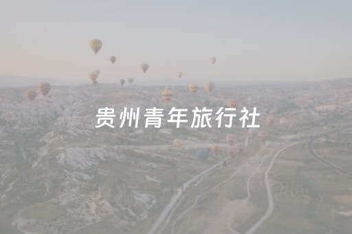 贵州青年旅行社（贵州青年旅行社旅游团官网）