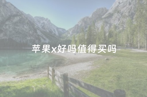 苹果x好吗值得买吗（苹果x好用吗值得买吗）