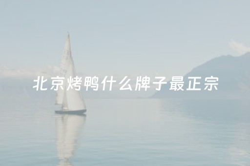 北京烤鸭什么牌子最正宗（北京烤鸭什么牌子最正宗图片）