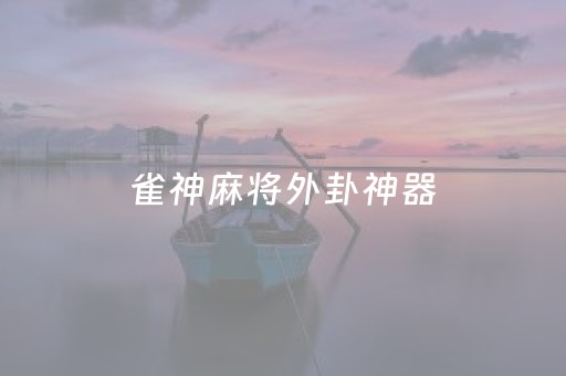 雀神麻将外卦神器（雀神麻将外卦）