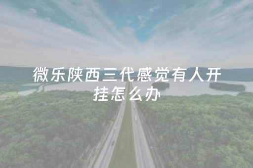 微乐陕西三代感觉有人开挂怎么办（微乐陕西三代怎么能赢）
