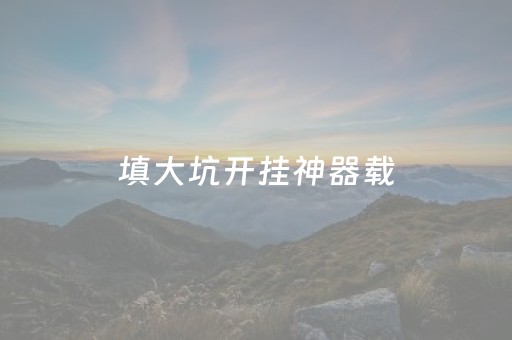 填大坑开挂神器载（填大坑辅助器免费）