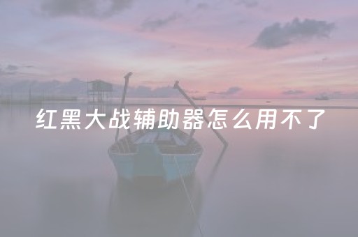 红黑大战辅助器怎么用不了（红黑大战助手）