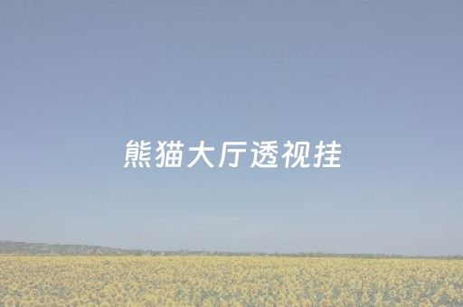 熊猫大厅透视挂（熊猫大厅有没有挂）