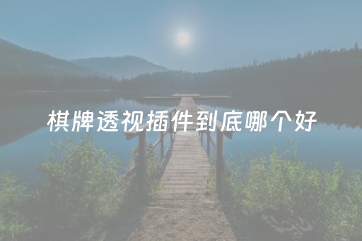 棋牌透视插件到底哪个好（棋牌透视插件到底哪个好用点）