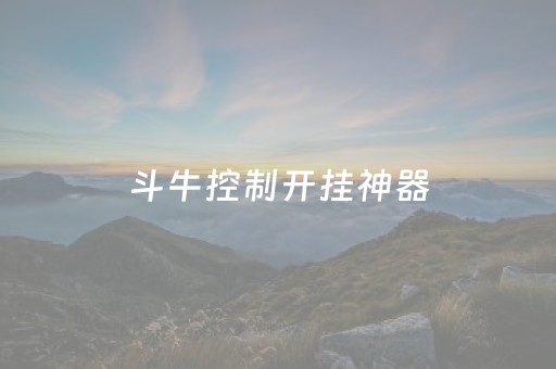 斗牛控制开挂神器（斗牛开挂神器安装）