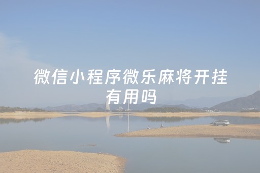 微信小程序微乐麻将开挂有用吗（微信小程序微乐麻将开挂安装免费）