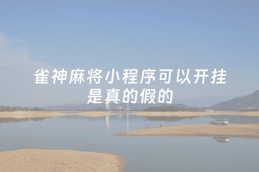 雀神麻将小程序可以开挂是真的假的（雀神麻将怎么能开挂呢）