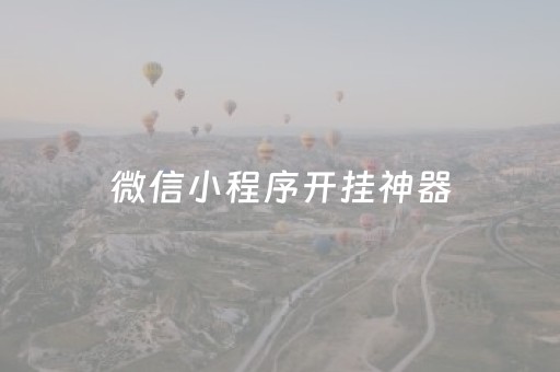 微信小程序开挂神器（微信小程序开挂神器免费）