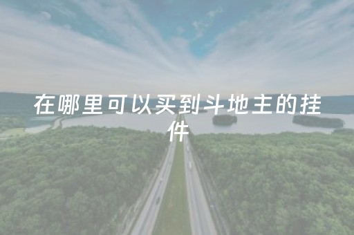 在哪里可以买到斗地主的挂件（斗地主挂怎么能买到）