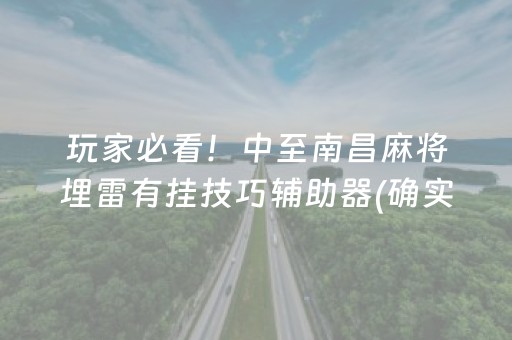 玩家必看！中至南昌麻将埋雷有挂技巧辅助器(确实真有挂)