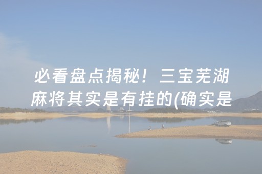 必看盘点揭秘！三宝芜湖麻将其实是有挂的(确实是有挂的)