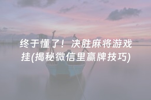 安装程序教程！手机牌九辅助器(有什么能赢的方法)