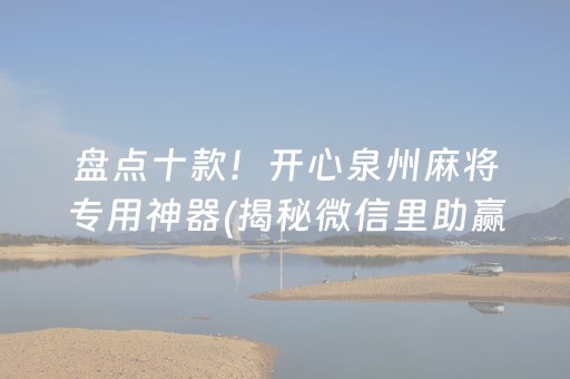盘点十款！开心泉州麻将专用神器(揭秘微信里助赢神器购买)