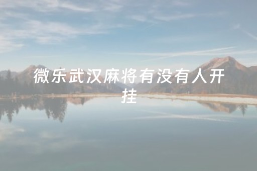 微乐武汉麻将有没有人开挂（微乐麻将开挂会被发现吗）