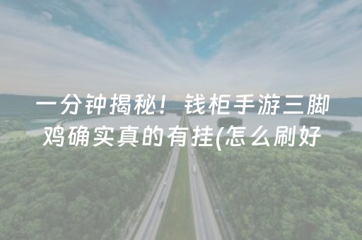 一分钟揭秘！钱柜手游三脚鸡确实真的有挂(怎么刷好牌)
